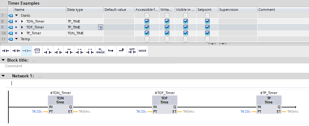 Tia Portal Ton Tof Tp Timers And Different Use Cases Plc
